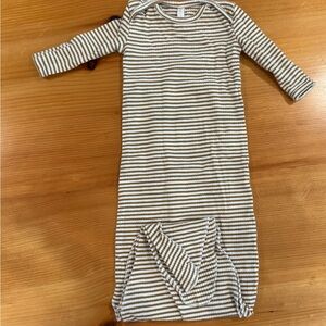 Quincy Mae Striped Baby Gown